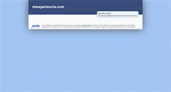 Desktop Screenshot of miexperiencia.com